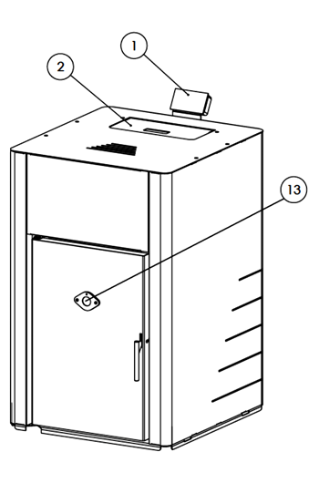 ПЕЛЕТЕН КОТЕЛ - BURNIT ADVANT B35 35 kW - СХЕМА 1