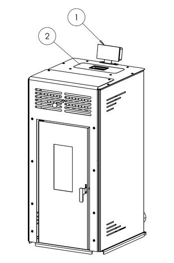 ПЕЛЕТНА КАМИНА БЕЗ ВОДНА РИЗА - BURNIT AMBIENT DUO 13kW и DUO PLUS 13 kW - СХЕМА 1