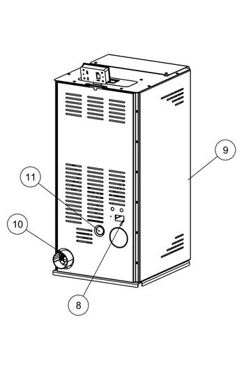 ПЕЛЕТНА КАМИНА БЕЗ ВОДНА РИЗА - BURNIT AMBIENT V2 8 kW и 10 kW - СХЕМА 3