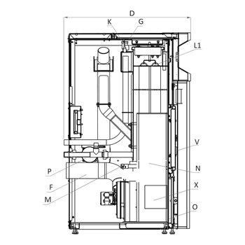 ПЕЛЕТЕН КОТЕЛ - BURNIT PELL EASY XL 35 kW - СХЕМА 2