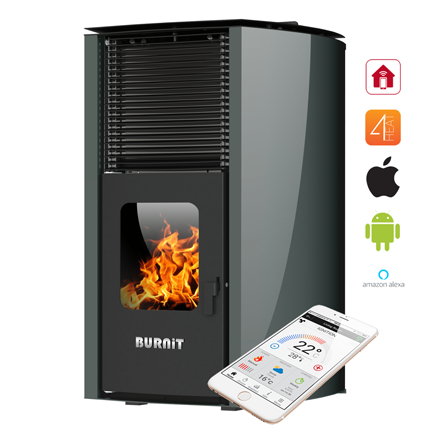 Пелетни камини с водна риза - BURNiT Advant NOVATION 13kW, 18kW и 25kW